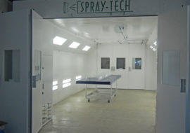 spraytech semi downdraft spray booth