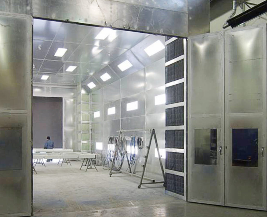 Cross Flow Industrial Truck Spray Booth Pacific Spray Booths