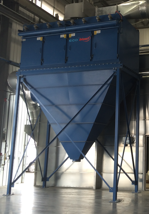 dust collector with blast booth
