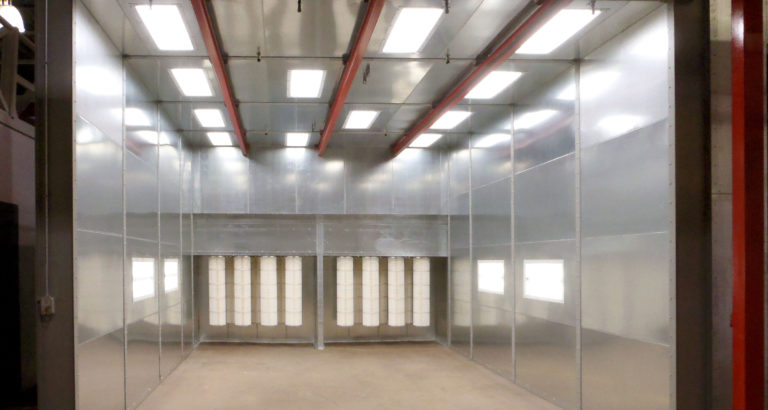 powder coating recovery booths